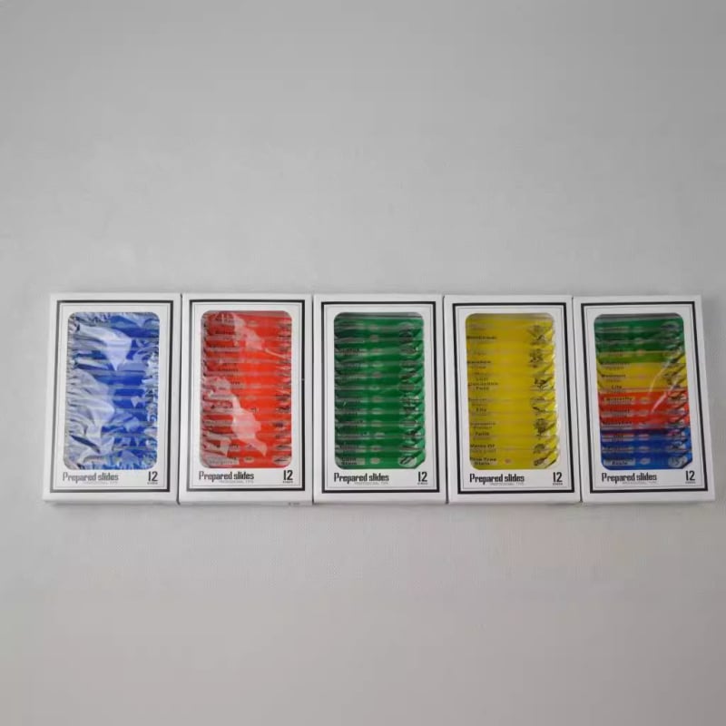 Microscop pentru copii cu 12 slide-uri și accesorii pentru specimene animale, plante și insecte – kit de biologie