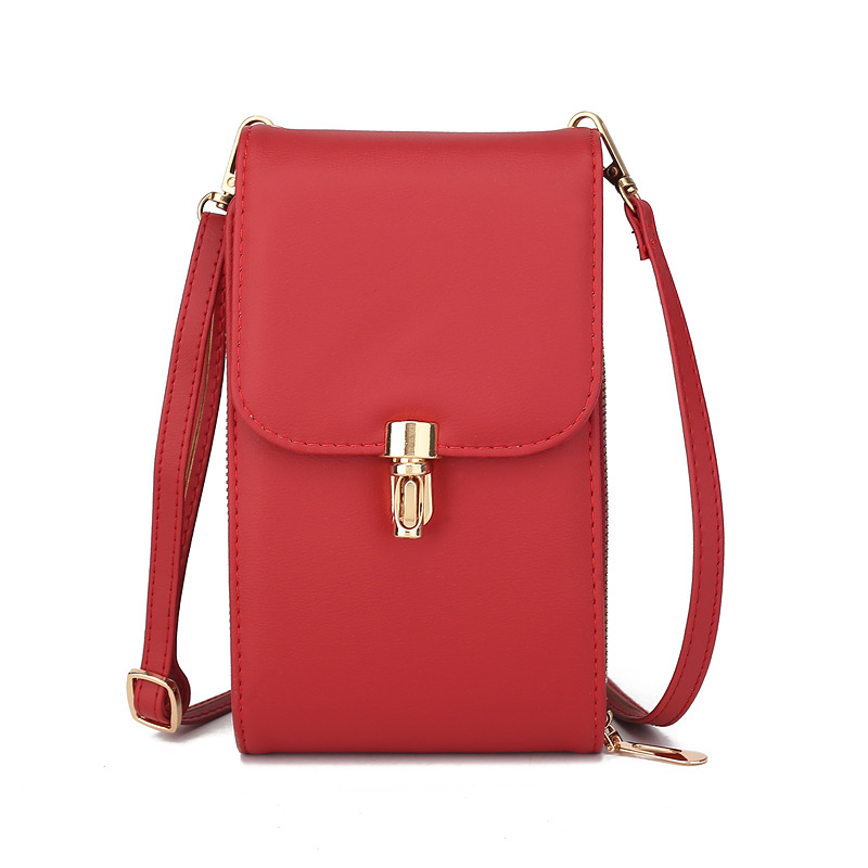 Nova ženska crossbody torba u korejskom stilu, s mini bravom, džep za telefon s velikim zaslonom, vertikalna mala torba.