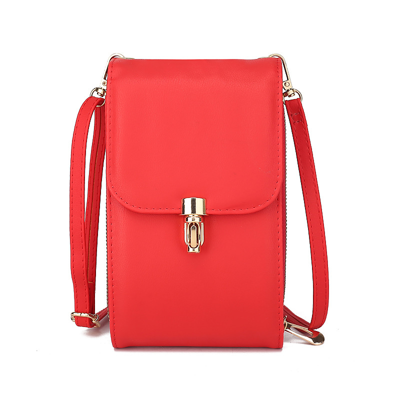 Nova ženska crossbody torba u korejskom stilu, s mini bravom, džep za telefon s velikim zaslonom, vertikalna mala torba.