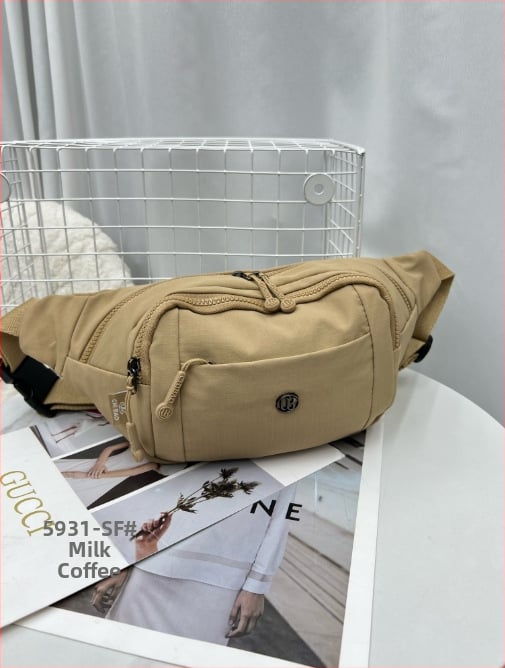 Chibao Dámska nylonová crossbody taška na pás, malá ramenná taška 5931SF