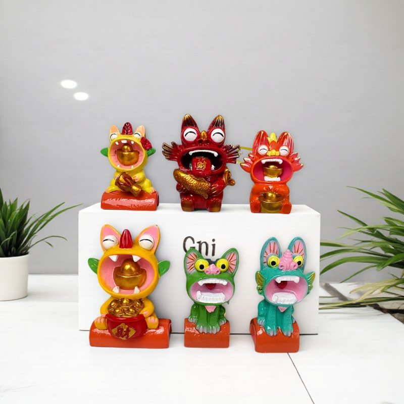 Smolna figura – mačka sreće, desktop dekoracija, suvenir iz Yunnana, poklon za Dali i Lijiang