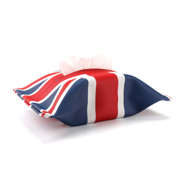 Kožni držač papirnatih maramica za BMW Mini auto s dizajnom Union Jack