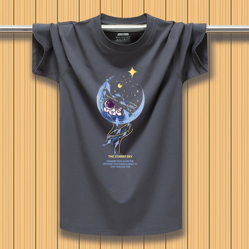 Tricou bărbați cu mânecă scurtă, stil stradal american, vibe vintage din Hong Kong, croială lejeră, respirabil