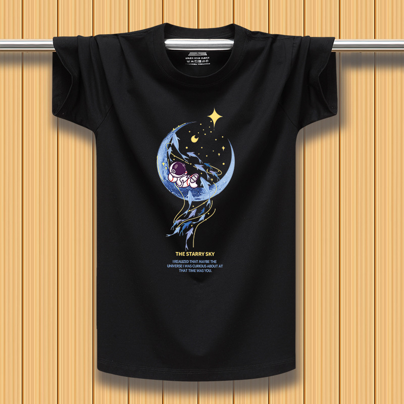 Tricou bărbați cu mânecă scurtă, stil stradal american, vibe vintage din Hong Kong, croială lejeră, respirabil