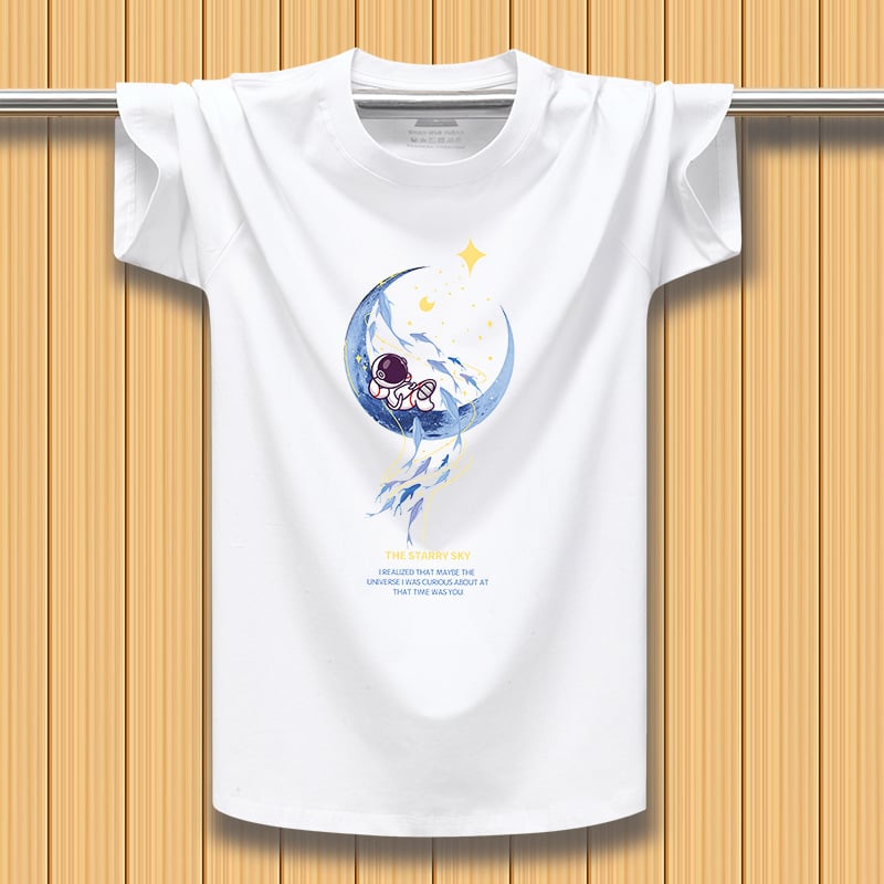 Tricou bărbați cu mânecă scurtă, stil stradal american, vibe vintage din Hong Kong, croială lejeră, respirabil