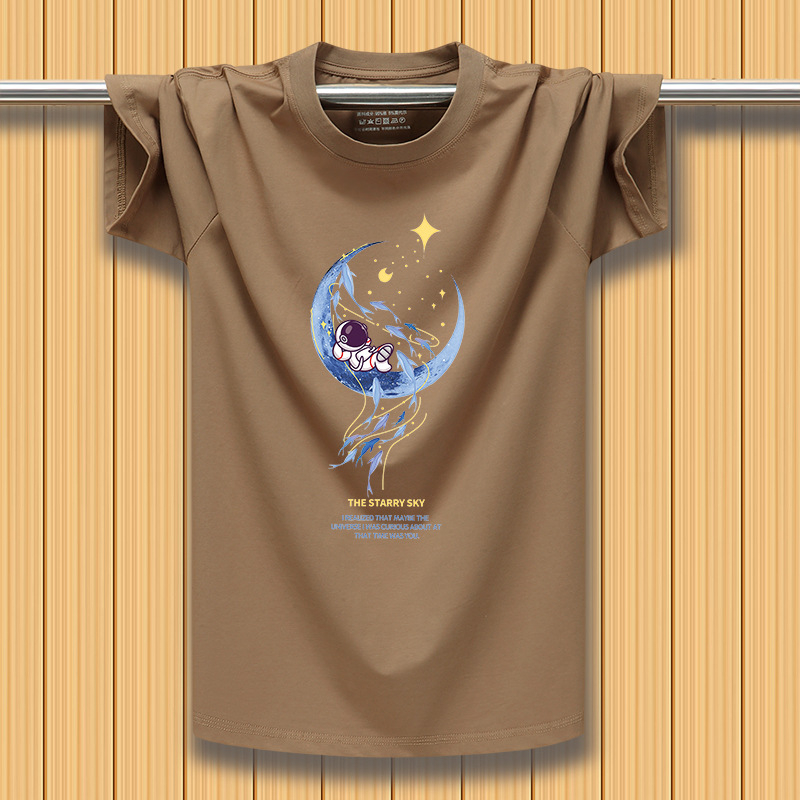 Tricou bărbați cu mânecă scurtă, stil stradal american, vibe vintage din Hong Kong, croială lejeră, respirabil