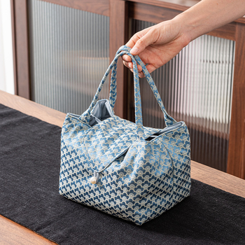 Torba za pohranu japanskog čajnog seta, platnena torba za kućnu upotrebu i putovanja