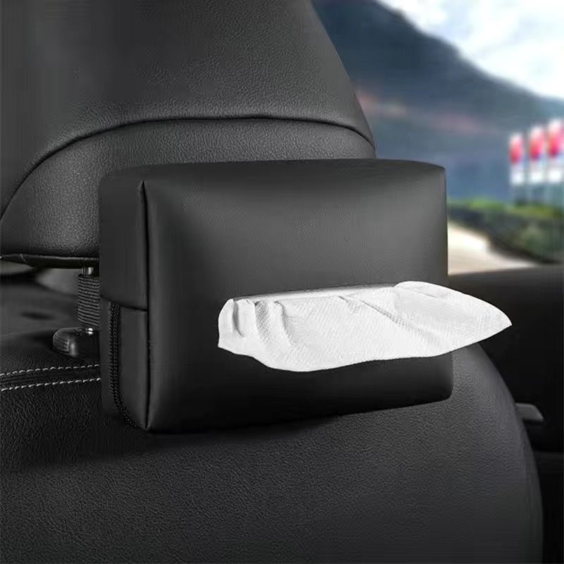 Kožna kutija za maramice u automobilu sa strapom, držač maramica iza naslona sjedala, navlaka kutije za maramice