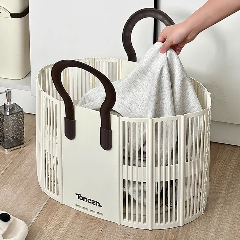 Sklopiva košara za prljavu odjeću u modernom minimalističkom stilu, za kupaonicu
