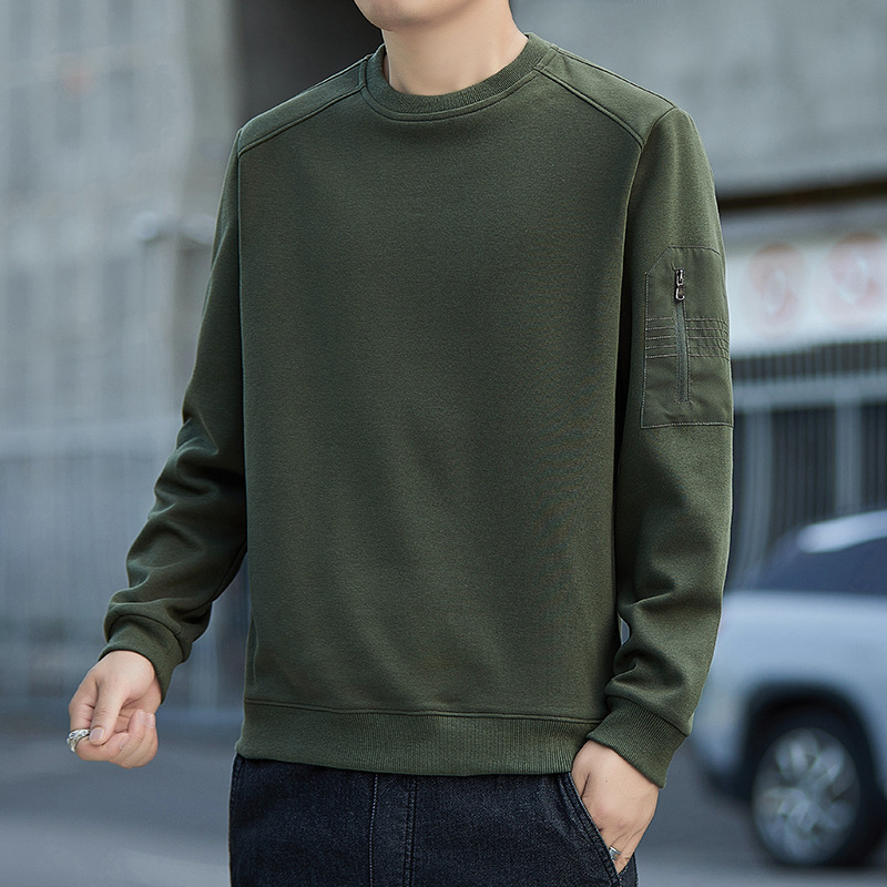 Férfi tavaszi pulóver japán streetwear stílusban, laza szabású, hosszú ujjú, galléros rever