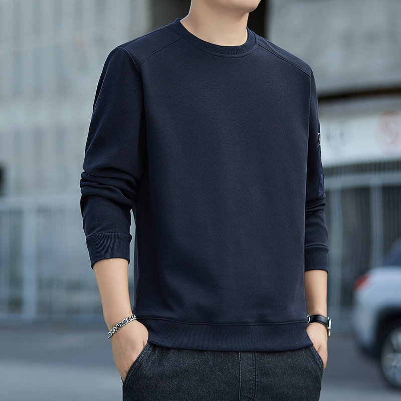 Férfi tavaszi pulóver japán streetwear stílusban, laza szabású, hosszú ujjú, galléros rever