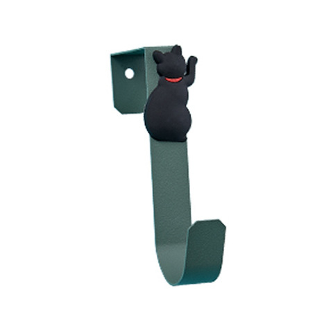 Minimalistička kuka za vrata s dizajnom mačke, metalna kuka za kupaonicu bez bušenja, 4.2 cm