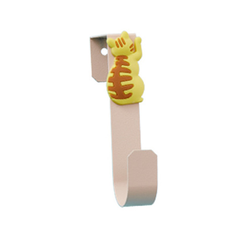Minimalistička kuka za vrata s dizajnom mačke, metalna kuka za kupaonicu bez bušenja, 4.2 cm