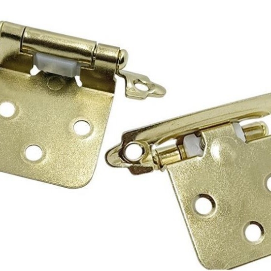 Pružni panti za ormariće s hidraulickim amortizerom i automatskim zatvaranjem, metalni, završna obrada bijeli nikl, model XYH-015