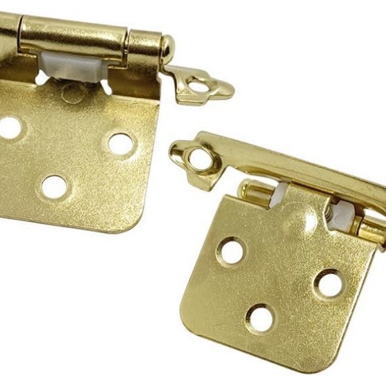 Pružni panti za ormariće s hidraulickim amortizerom i automatskim zatvaranjem, metalni, završna obrada bijeli nikl, model XYH-015