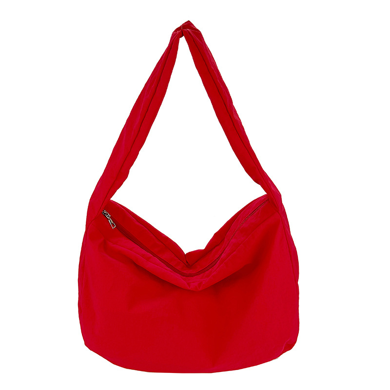 Ženska torba u japanskom stilu, minimalistička i casual, torba u dumpling obliku, jednobojna, svestrana za nošenje preko ramena i crossbody, velik kapacitet