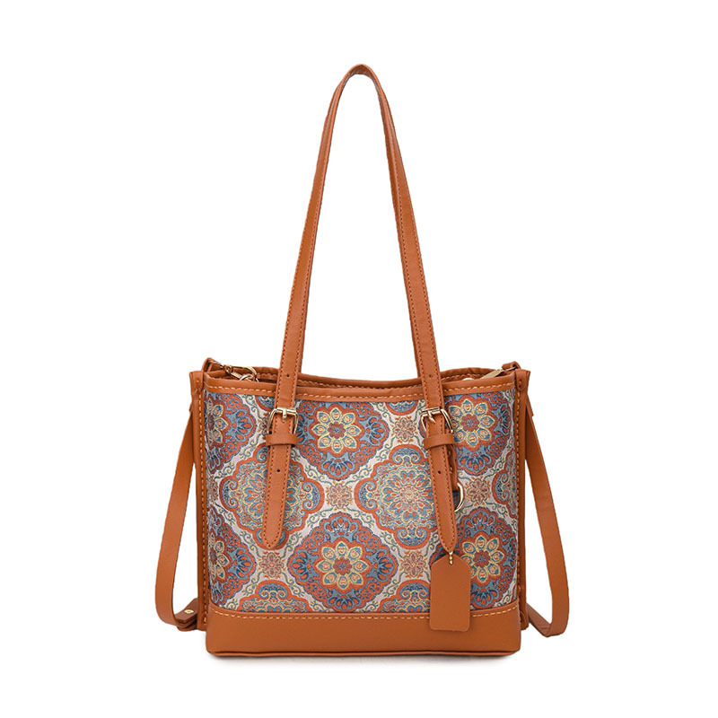 Materijalni set s nacionalnim uzorkom u novom kineskom stilu za ručno izrađenu veliku tote torbu — DIY torba za ramenu