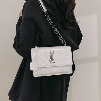 Ženska Yangjia torba u retro stilu s lancem, srednje veličine, crossbody torba