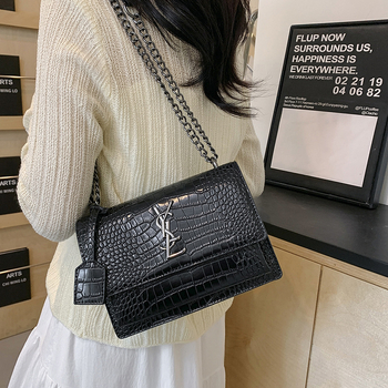 Ženska Yangjia torba u retro stilu s lancem, srednje veličine, crossbody torba