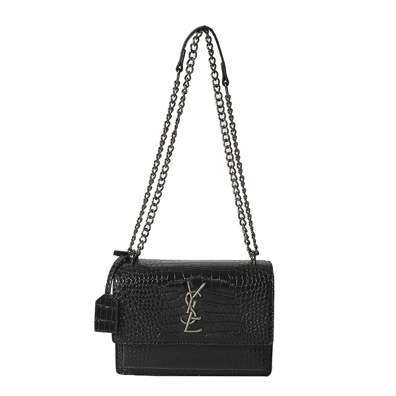 Ženska Yangjia torba u retro stilu s lancem, srednje veličine, crossbody torba