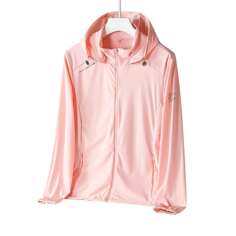 UPF50+ UV защита, дишащо ice silk мъжко яке за лято, тънък ветроустойчив модел
