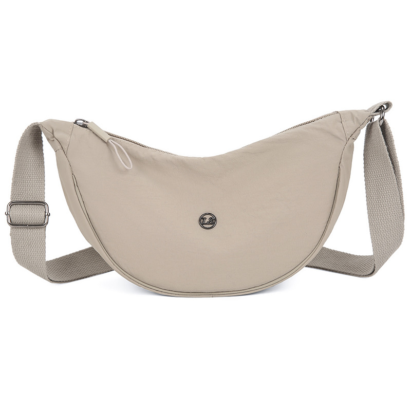 Nylon crossbody torbica u stilu knedle, vodootporna, s jednom naramenicom, velik kapacitet za svakodnevnu upotrebu