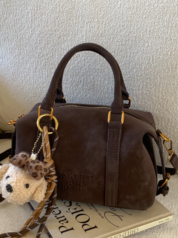 2025 godina ženska mala crossbody torbica u euro-američkom retro stilu, horizontalnog kvadratnog oblika, PU koža, srednja veličina