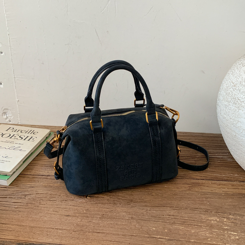 2025 godina ženska mala crossbody torbica u euro-američkom retro stilu, horizontalnog kvadratnog oblika, PU koža, srednja veličina