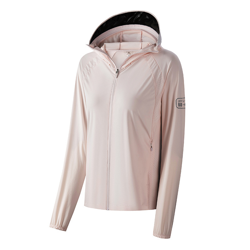 UPF60+ zaštita od sunca s kapuljačom, lagani ljetni top za vožnju biciklom, unisex, s zatvaračem na zip, motiv prirodnog krajolika