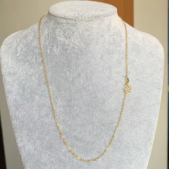 Nakit za ključnu kost od titan čeličnog materijala s M kopčom, miješani stilovi lanaca: box lanac, O‑oblik lanac, lanac u stilu Chopard, spacer perle suncokreta, lanac s kuglicama i zmijskog tipa lanac