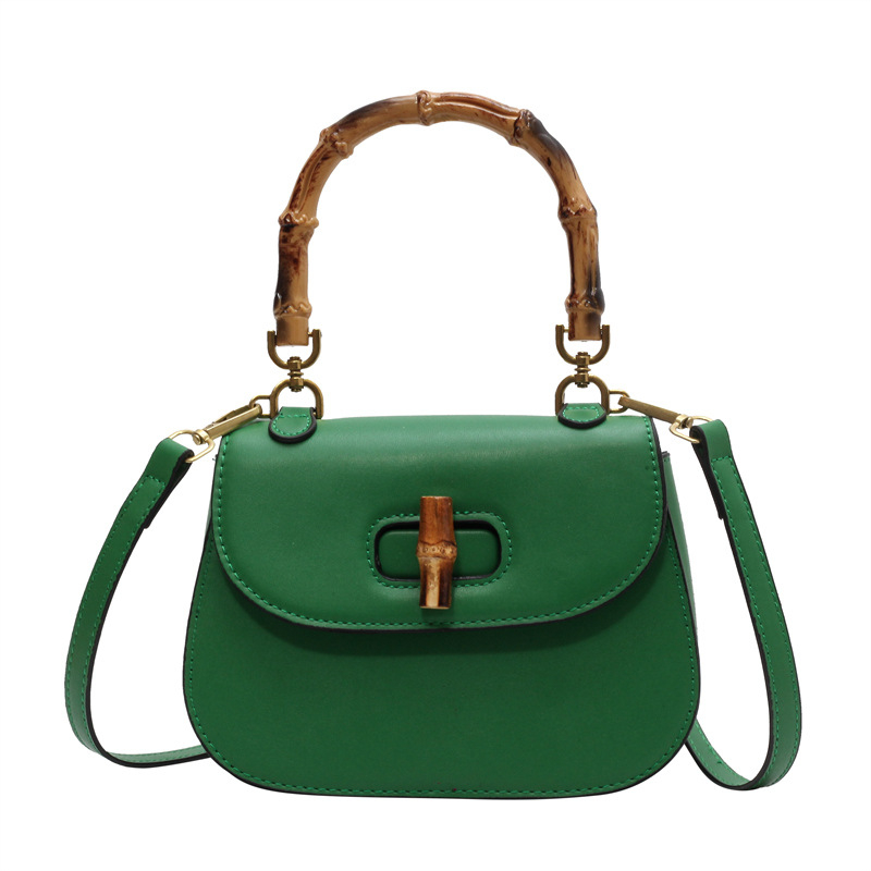 Vrhunska retro sedlovita torba s bambusnom ručkom, ljeto 2026, moderna i svestrana za rame i crossbody