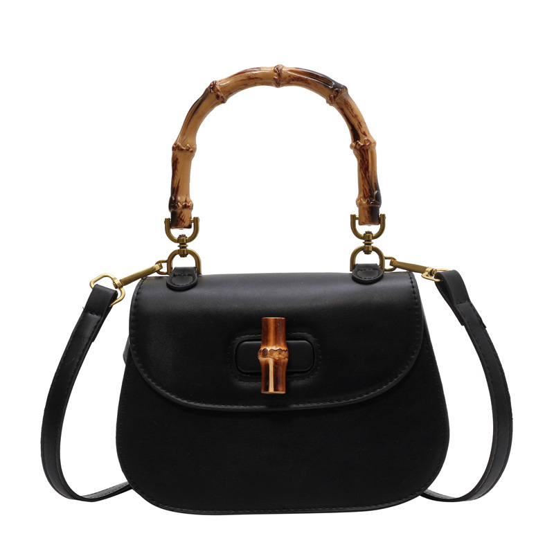 Vrhunska retro sedlovita torba s bambusnom ručkom, ljeto 2026, moderna i svestrana za rame i crossbody