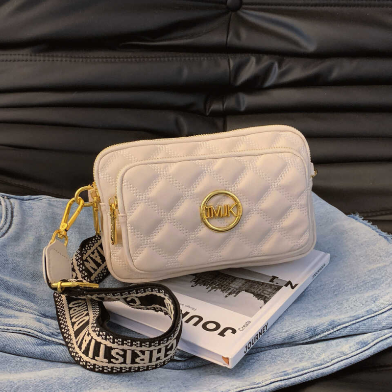2026 nova moda: svestrana torbica za telefon sa širokim remenom, crossbody na jedno rame, nišni dizajn, mala kvadratna torbica s dijamantnom šavom