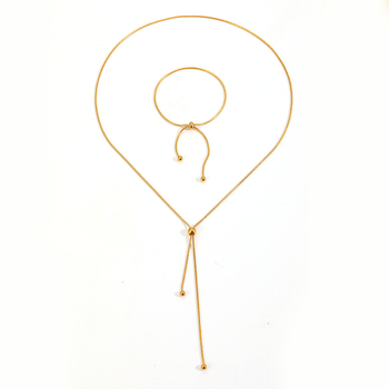 Žensko kolije s križem od titan čelika, 18k zlatni ton, box lanac, podesiva duljina 21–50 cm, retro europsko-američki stil