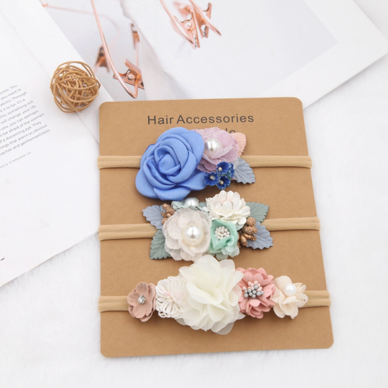 DIY trodjelni set traka za kosu s cvijećem za djevojčice