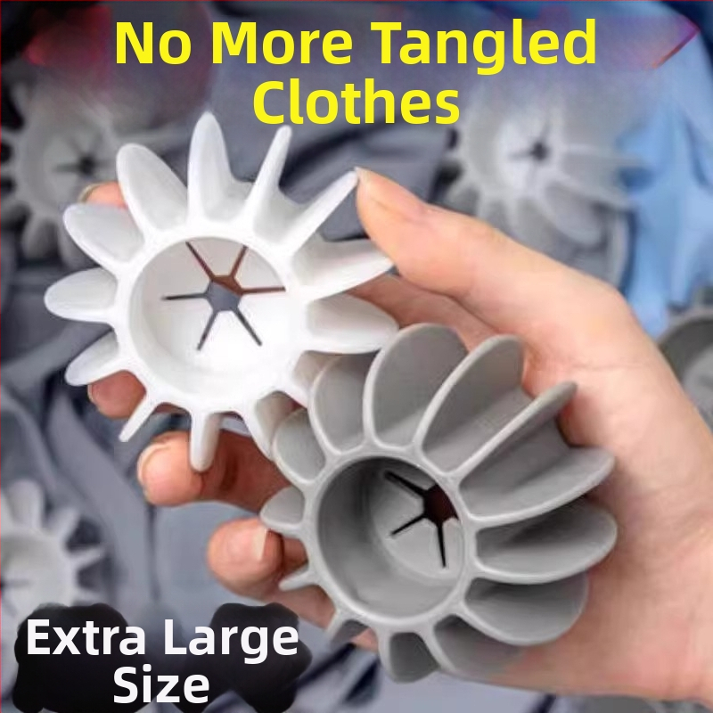 Veľká magická pracia guľôčka do práčky – proti zamotávaniu, odstraňovanie škvŕn, kompatibilná s bubnom.