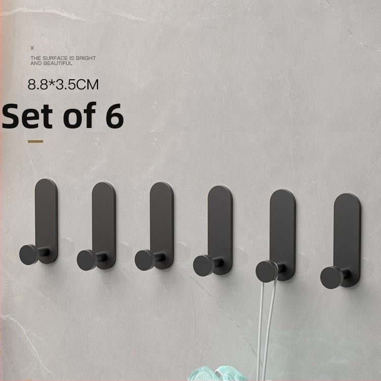 Kuka s ljepilom bez bušenja – držač ručnika za kupaonicu, nosivost 5–10 kg, za zid ili vrata hodnika