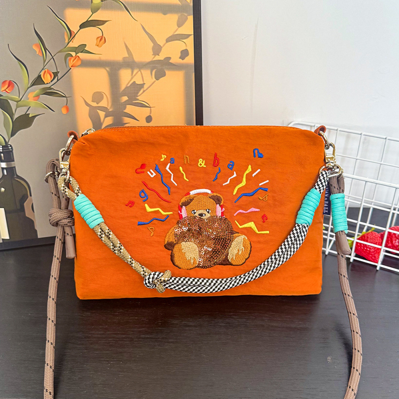 Ženska vodootporna torba za rame sa japanskim vezom, svestrana, velik kapacitet, svakodnevna crossbody torba
