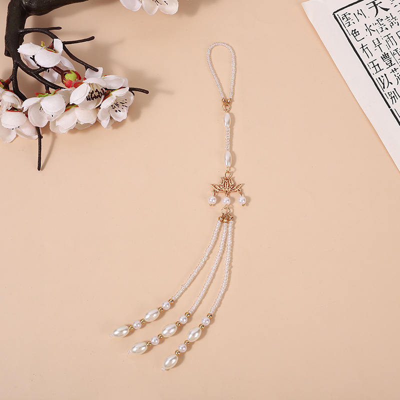 Bojtos medálos bross kínai vintage stílusban, Hanfu teás ruhához nőknek