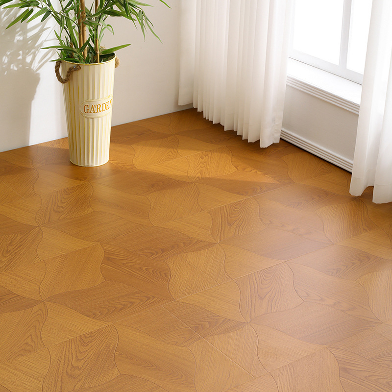 Δάπεδο laminate με σχέδιο φύλλου λωτού, 12 mm, σύστημα κλειδώματος, ανθεκτικό στη φθορά