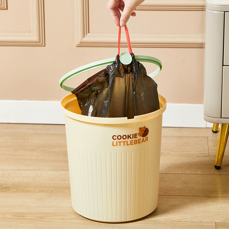 Kućni koš za otpad, 2025 novi model, velik kapacitet, plastični bačvastog oblika bez poklopca, za kupaonicu, WC, dnevnu sobu, kuhinju, spavaću sobu i ured, 12 L ili više