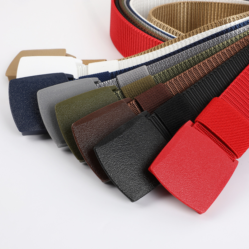 Centură tactică din nylon cu cataramă din plastic, unisex, albă, pentru antrenamente în aer liber