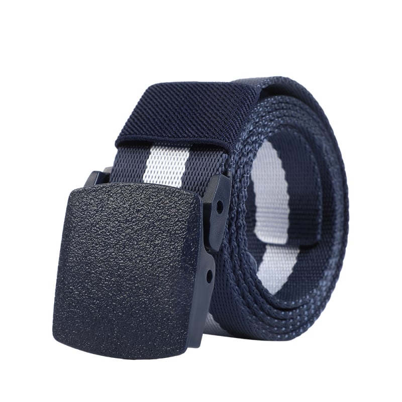 Centură tactică din nylon cu cataramă din plastic, unisex, albă, pentru antrenamente în aer liber