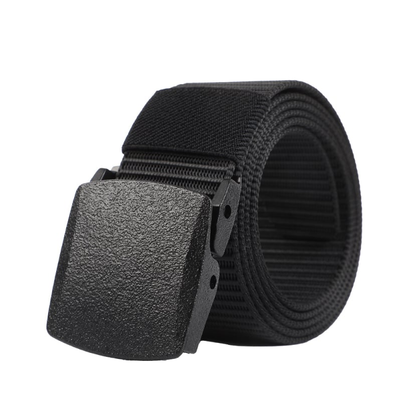 Centură tactică din nylon cu cataramă din plastic, unisex, albă, pentru antrenamente în aer liber