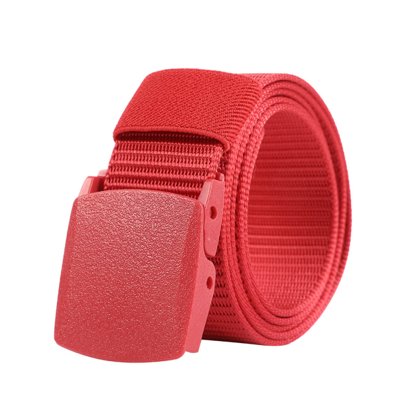Centură tactică din nylon cu cataramă din plastic, unisex, albă, pentru antrenamente în aer liber