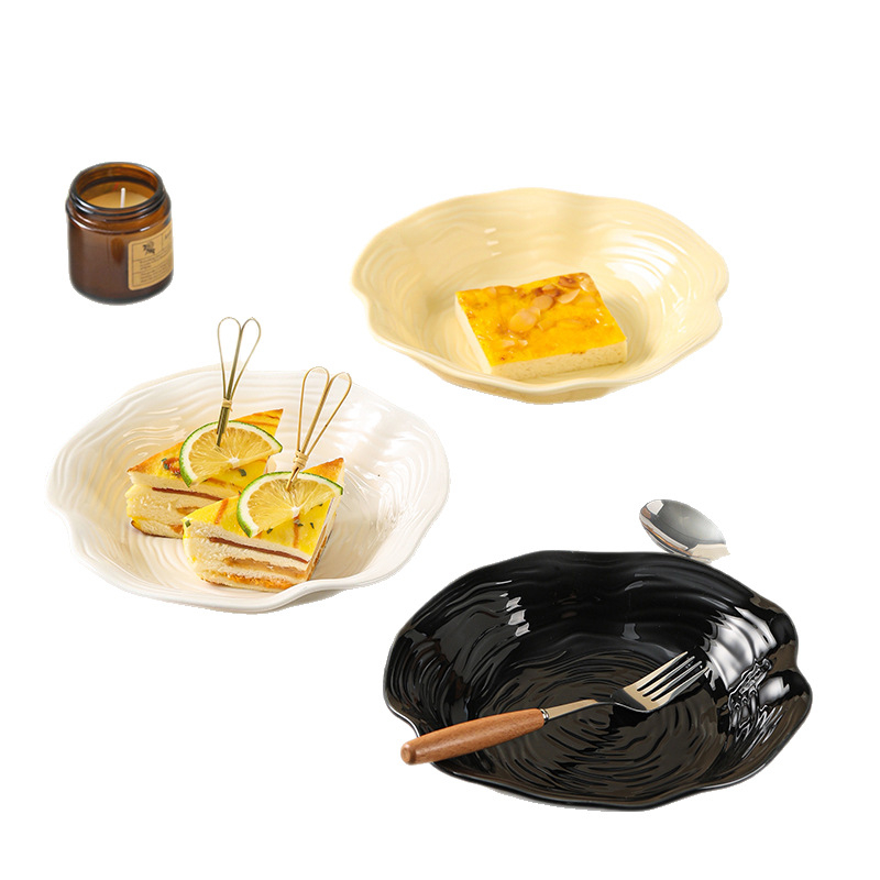 În stil Instagram: farfurie minimalistă, de înaltă calitate pentru paste și bucătărie occidentală; farfurie ceramică pentru supă și salată, în formă de pălărie de paie