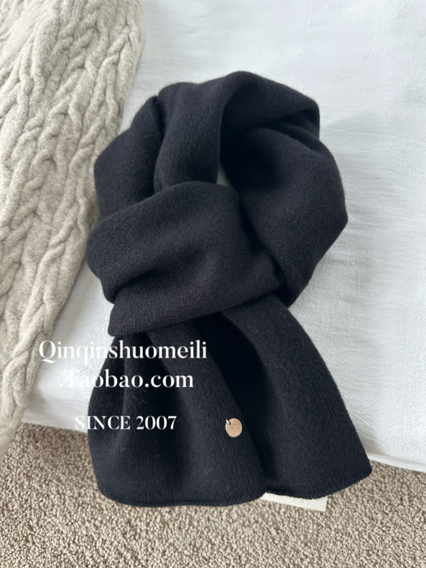 25 Zima Minimalistički šal od 7 igala, 100% ovčja vuna, unisex, za parove, topao i udoban