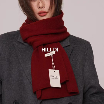 Šal od 100% vune, korejskog stila, zima 2025, unisex, svestran, topao, pleteni