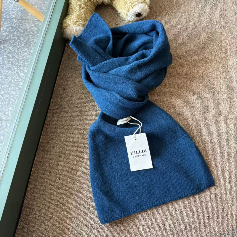 Šal od 100% vune, korejskog stila, zima 2025, unisex, svestran, topao, pleteni