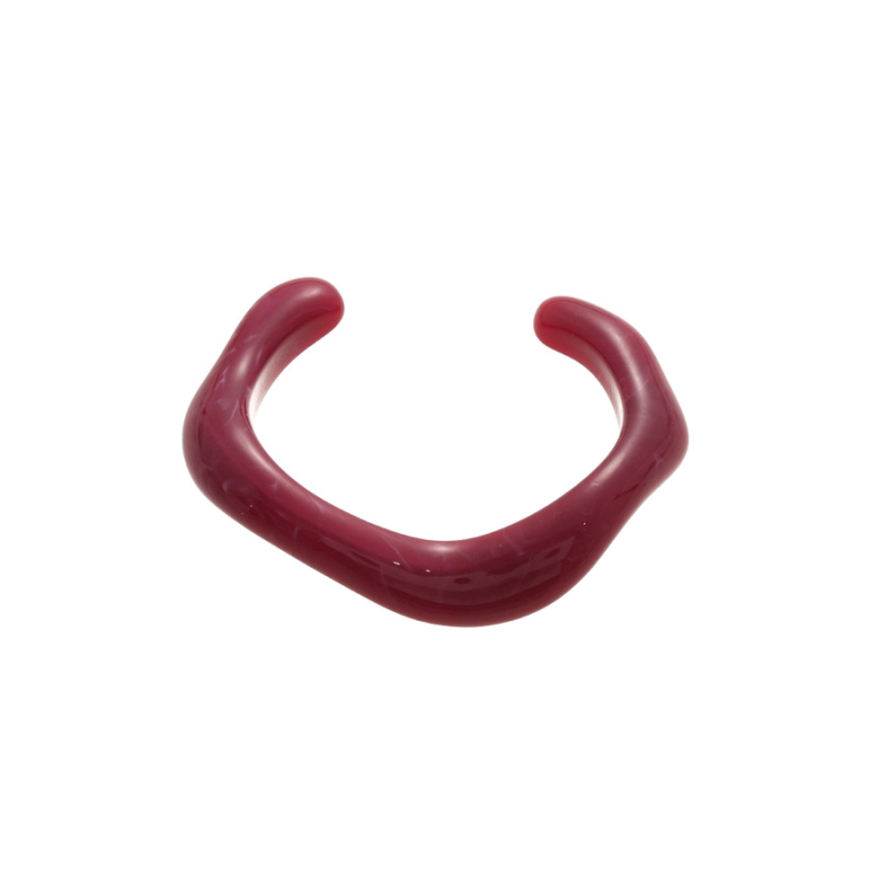 Szabálytalan gradiens nyitott karkötő, minimalist stílus, akril, női ékszer